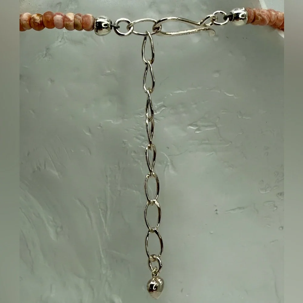 Jay King Mine Finds Argentina Rhodochrosite Turquoise Graduated Beaded Necklace